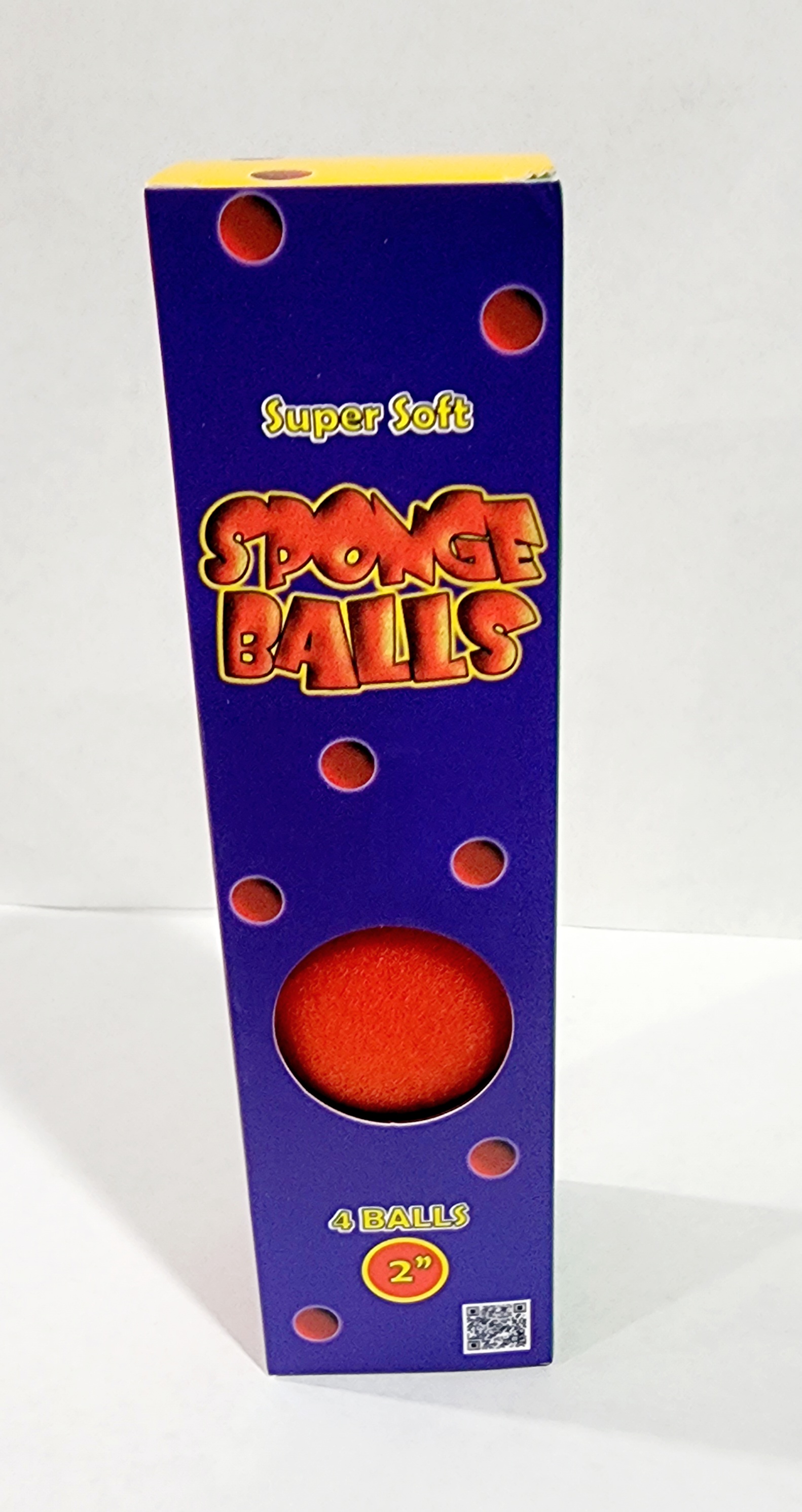 Sponge Balls - 2 inch - Pack of 4 - Red (VDF)