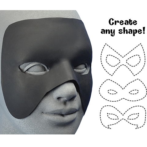 Black Make a Hero Latex Mask