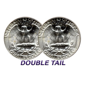 Double Sided Coins - Quarter - Tails - Pack of 6