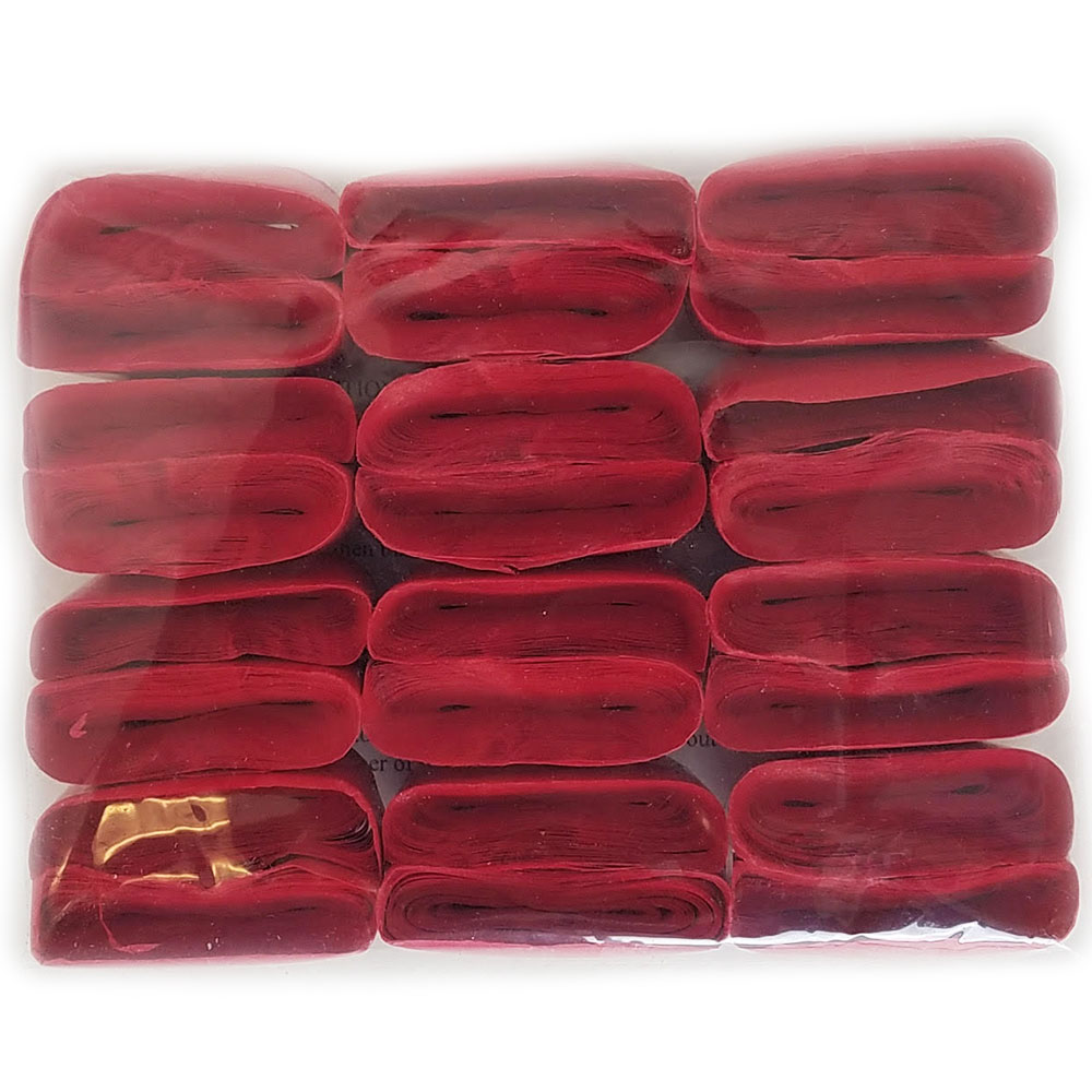 Mouth Coils - Jumbo Cresey - 46 ft - Red - Pack of 12