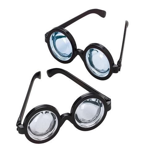 Nerd Glasses - Coke Bottle Magnifying - Pack of 12