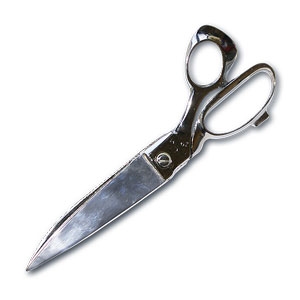 Cut No Cut Scissors - Silver Plated (FT)