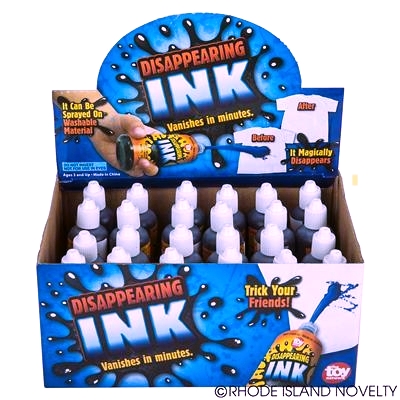 Disappearing Ink Bottle - Display of 24